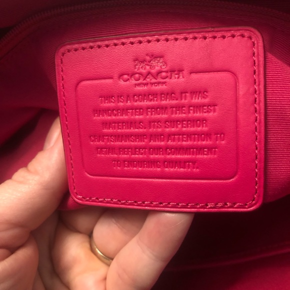 Coach Ava Barbiecore Pink Signature Monogram Tote EUC - Picture 10 of 10